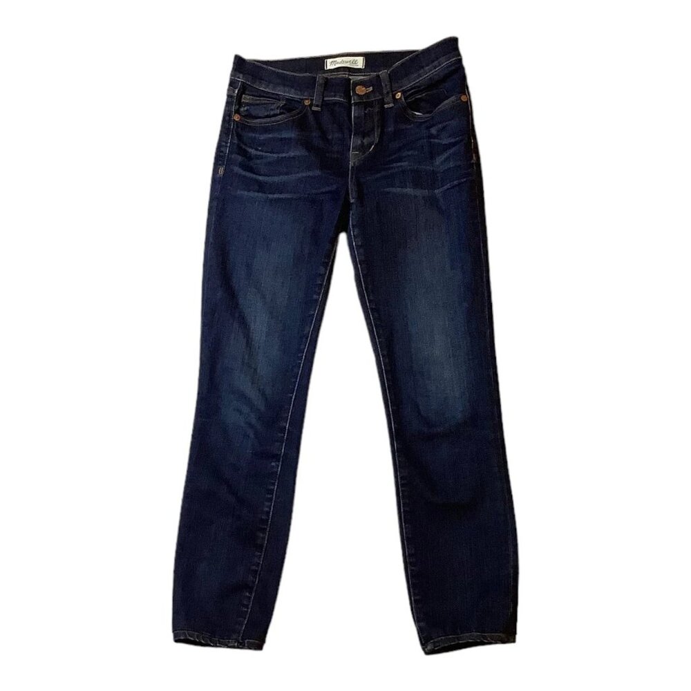 Madewell Skinny Skinny Jeans Womens Size 26 Blue Denim Mid Rise Stretch Hemmed